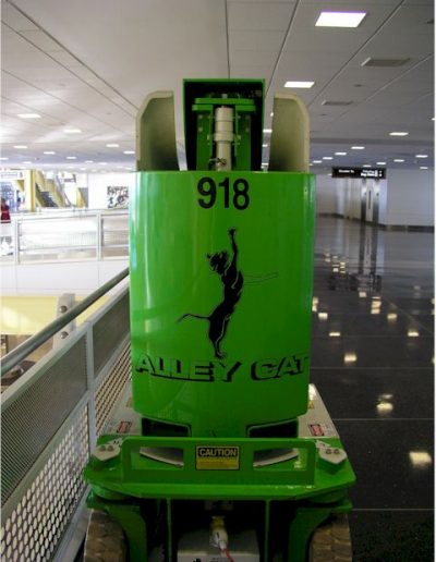 Aerial lift work at Reagan National Airport (DCA)