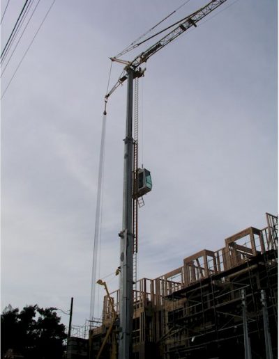 Aerial lift work, San Francisco / Napa project